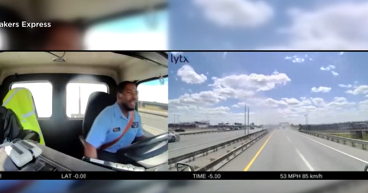 Baltimore bakery truck hit by United Airlines jet on New Jersey Turnpike, video shows