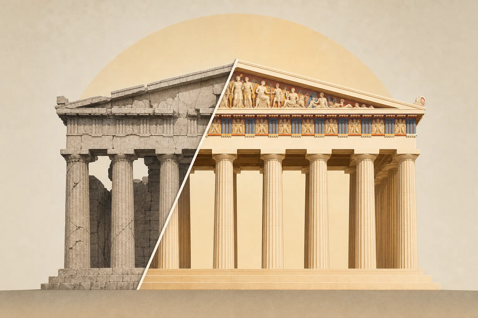 Greece unveils restored Parthenon facade unseen in full for 2 centuries