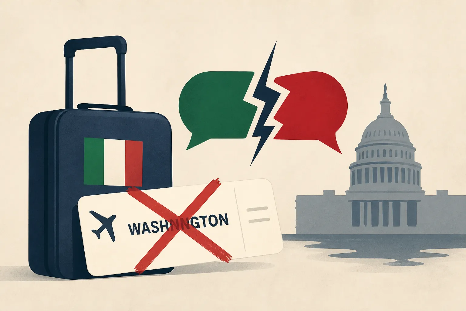 Italy's top diplomat cancels Washington trip as Trump and Meloni spar