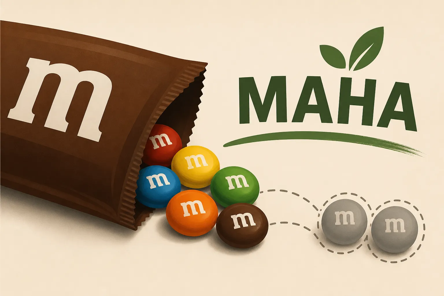 M&M's are going MAHA, eliminating two iconic colors
