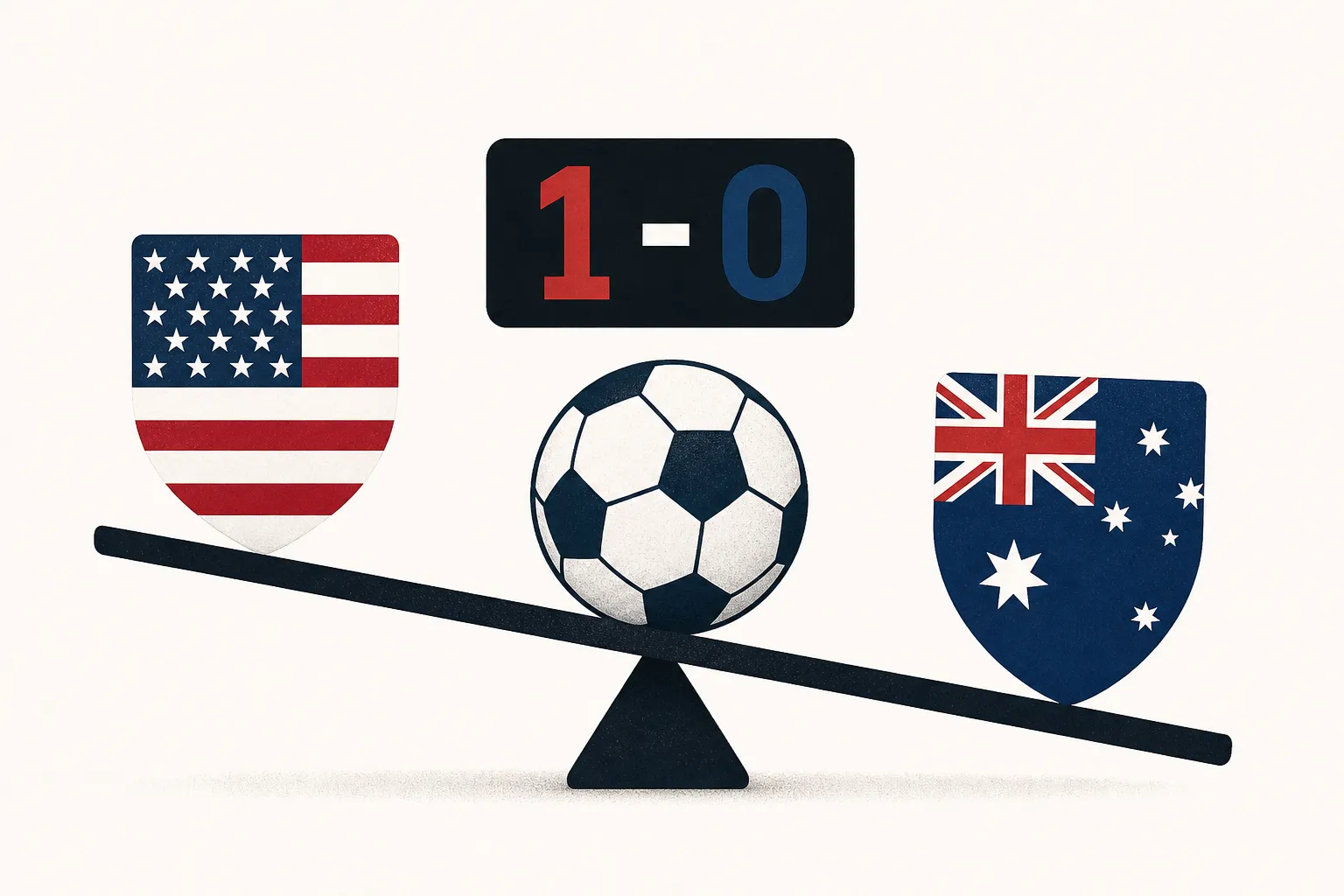 USA vs Australia World Cup prediction favors lower-scoring American win