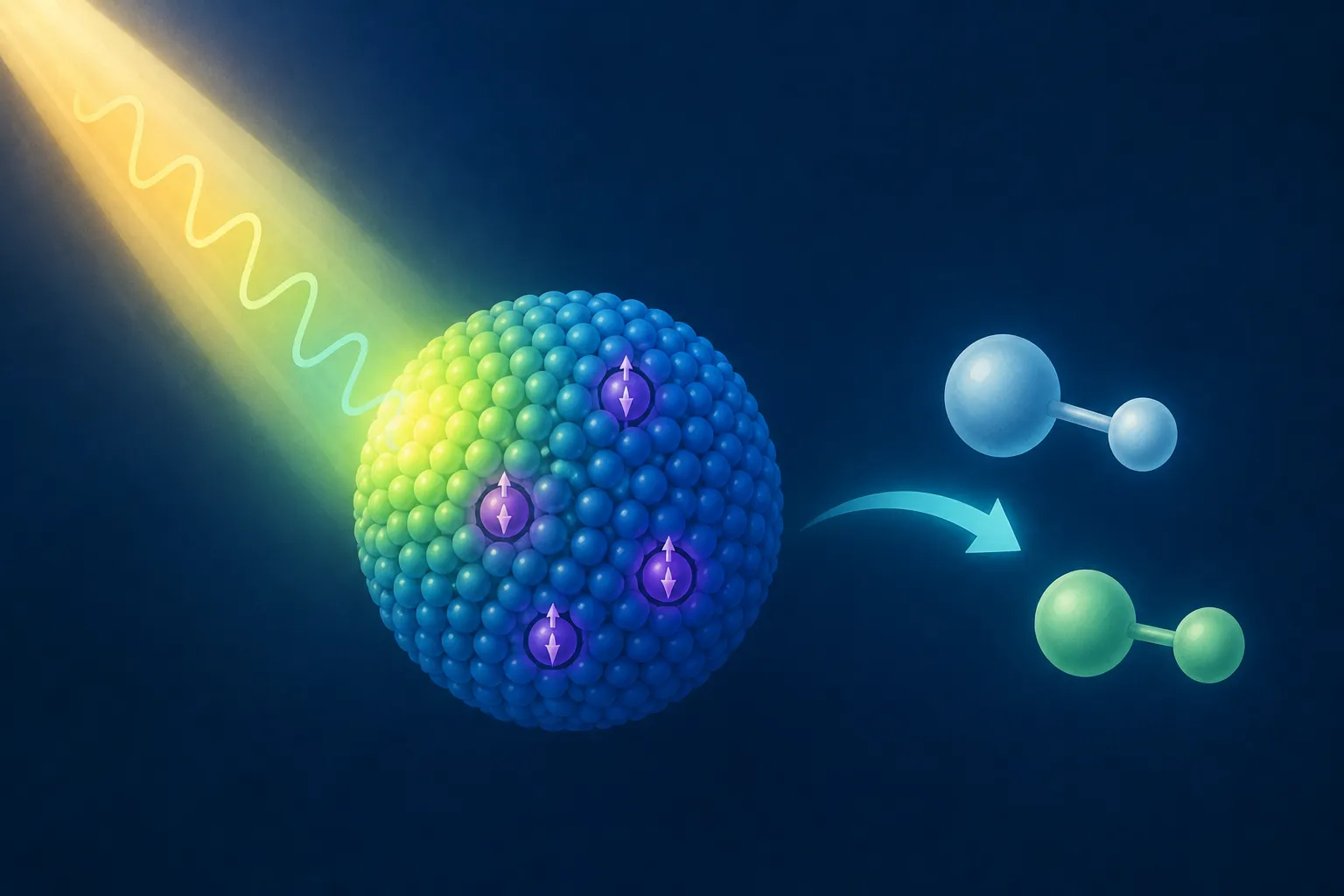 Magnetic dopants help quantum dots use light for chemical reactions