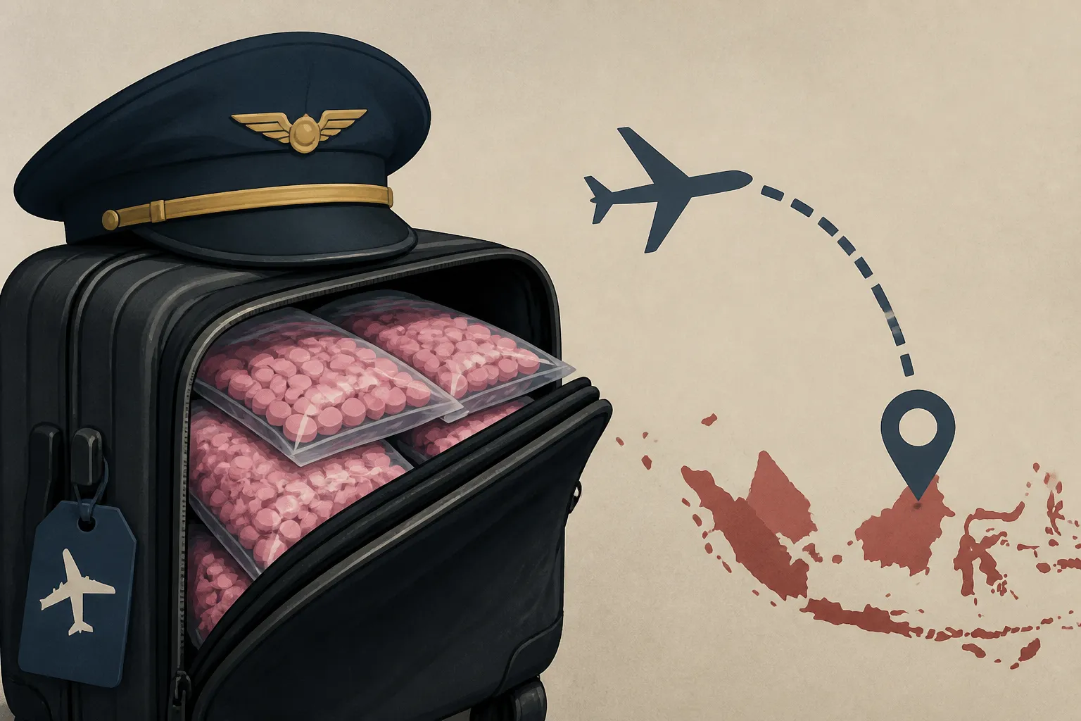Malaysian Pilot Smuggled 55 Pounds of Ecstasy Into Indonesia, Officials Say