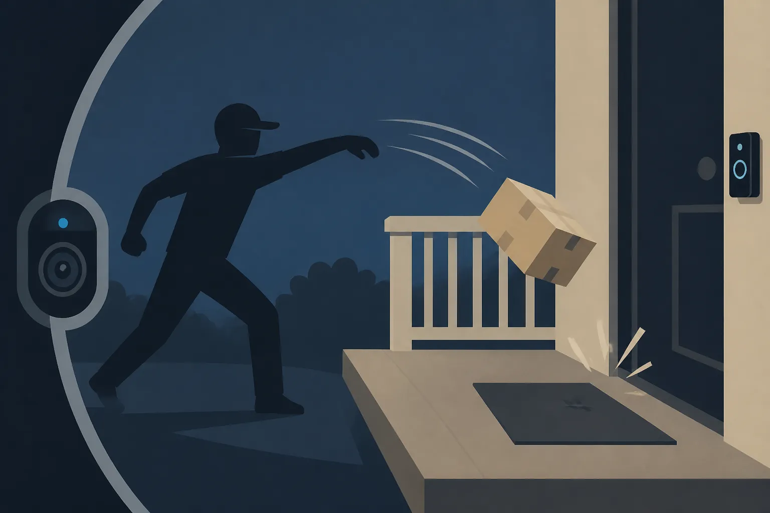 Delivery driver caught on Ring camera hurling package onto a porch