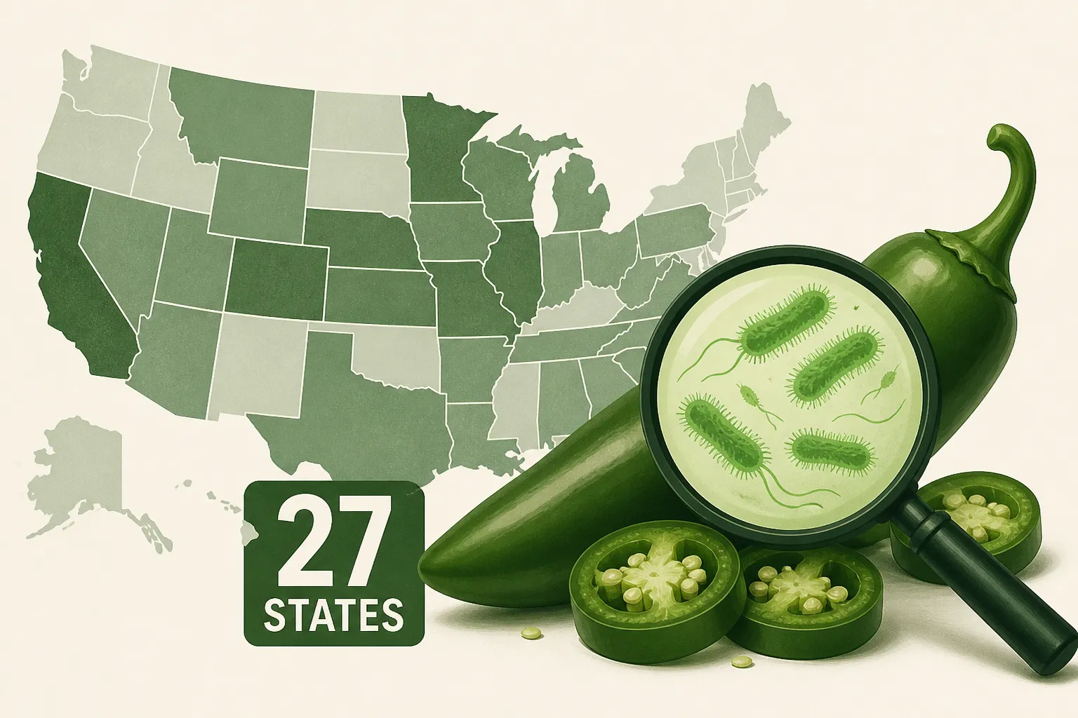 Salmonella outbreak linked to jalapeños expands to 27 states