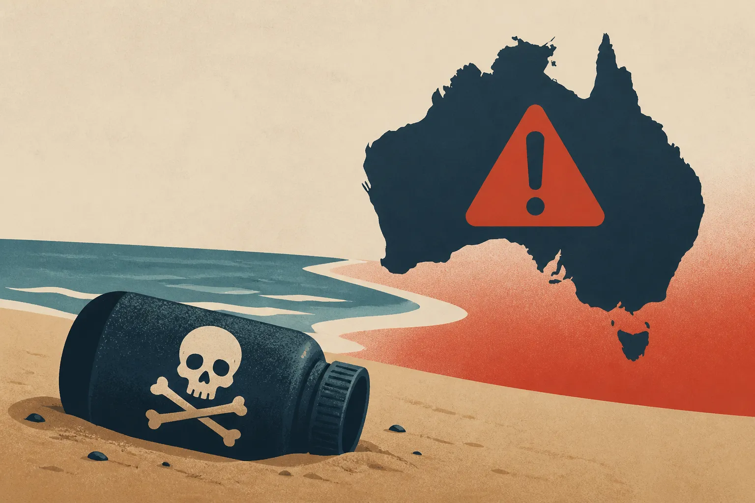 Beach discovery takes sinister turn as major catastrophe looms on Australia's doorstep