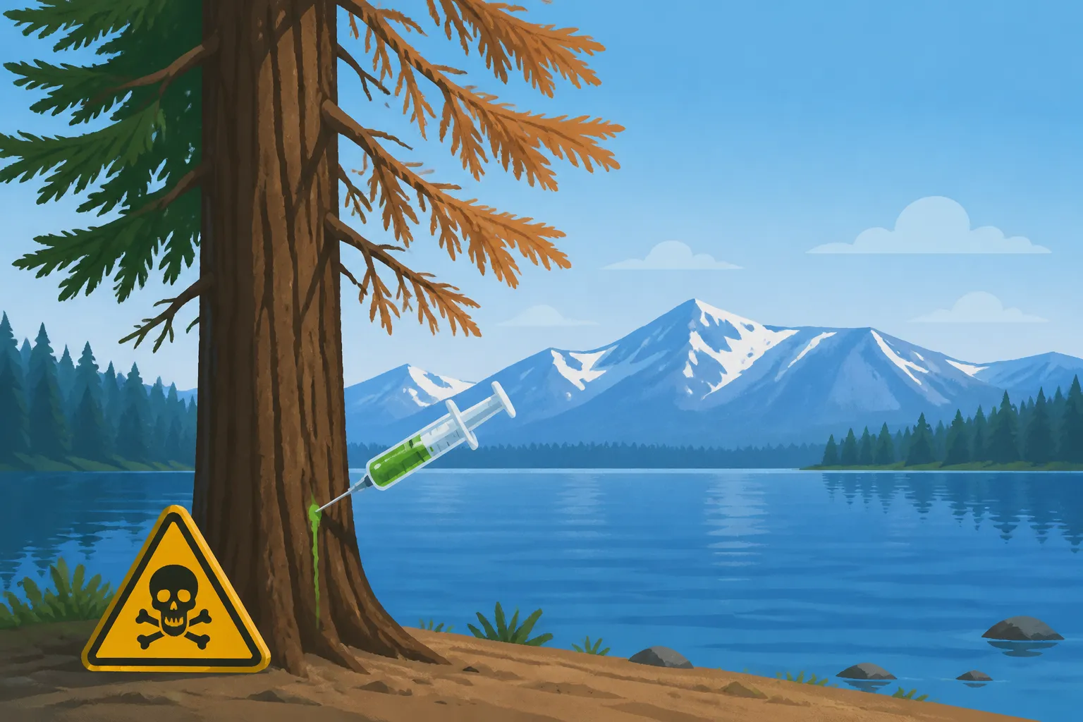 Someone Is Poisoning Trees Near Lake Tahoe
