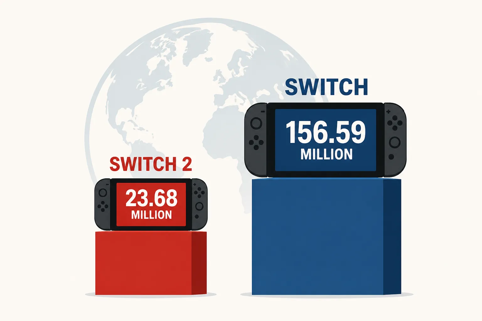 Switch 2 worldwide sales top 23.68 million, Switch tops 156.59 million