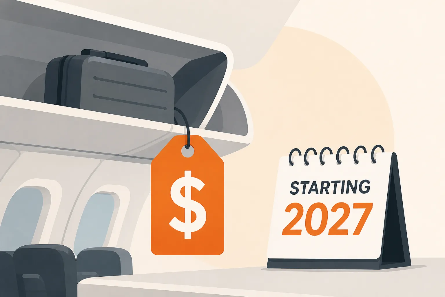 Jetstar will charge passengers to use overhead bins starting in 2027