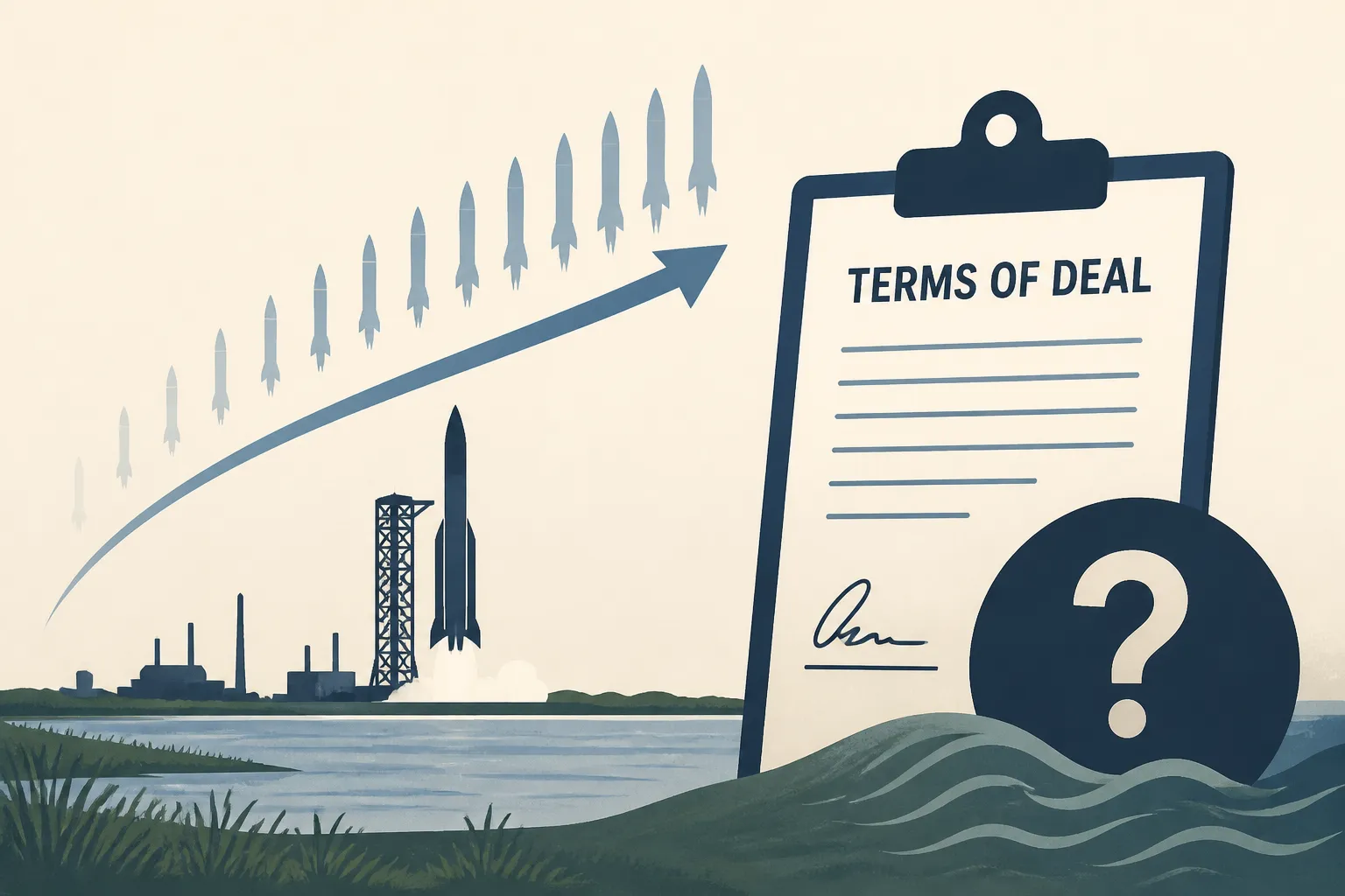 Thousands of planned launches, terms of deal, worry some near Louisiana SpaceX site