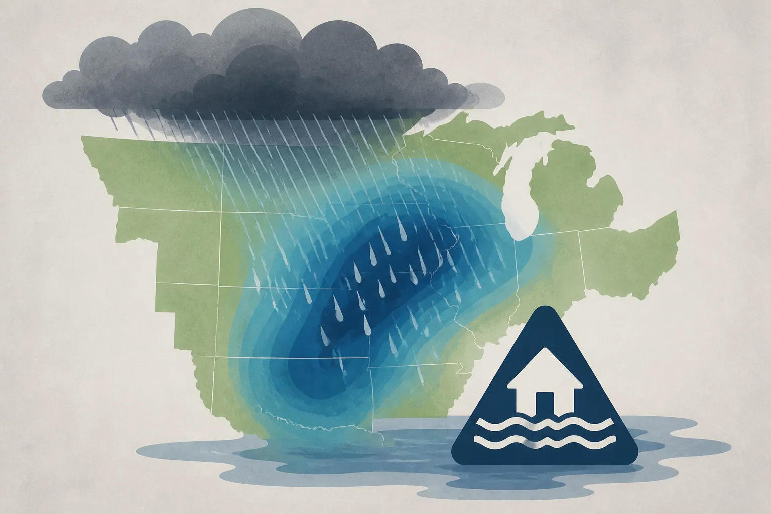Midwest, Central Plains will see days of rain, flood threat
