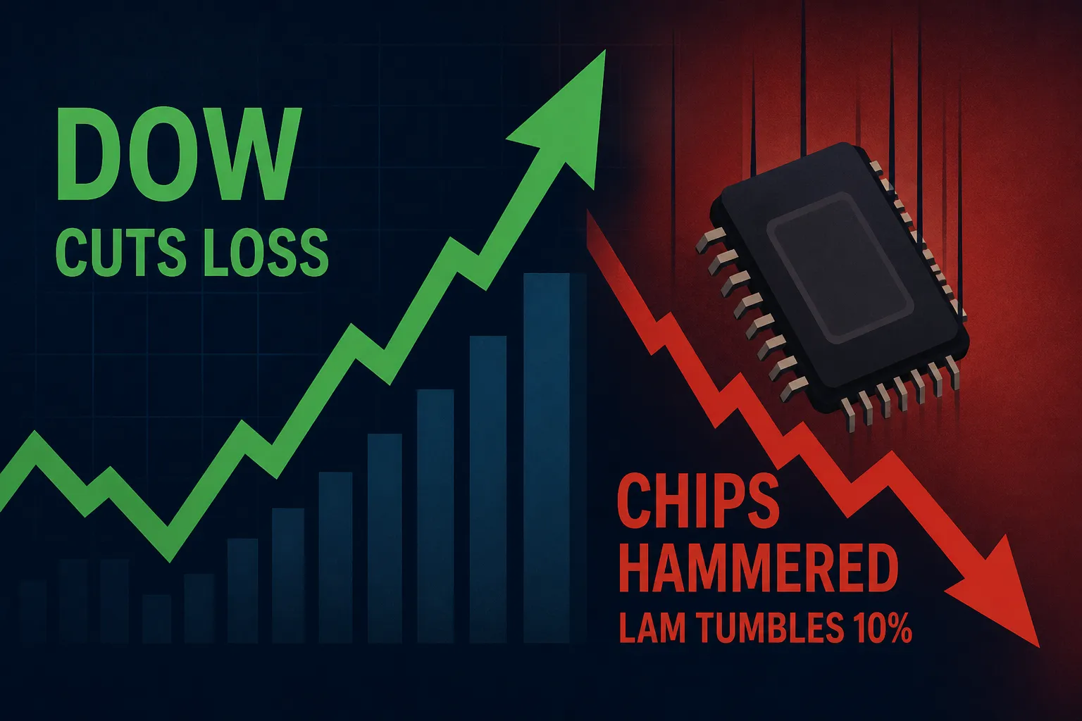 Stock Market Today: Dow Cuts Loss But Chips Hammered As Lam Tumbles 10% (Live Coverage)
