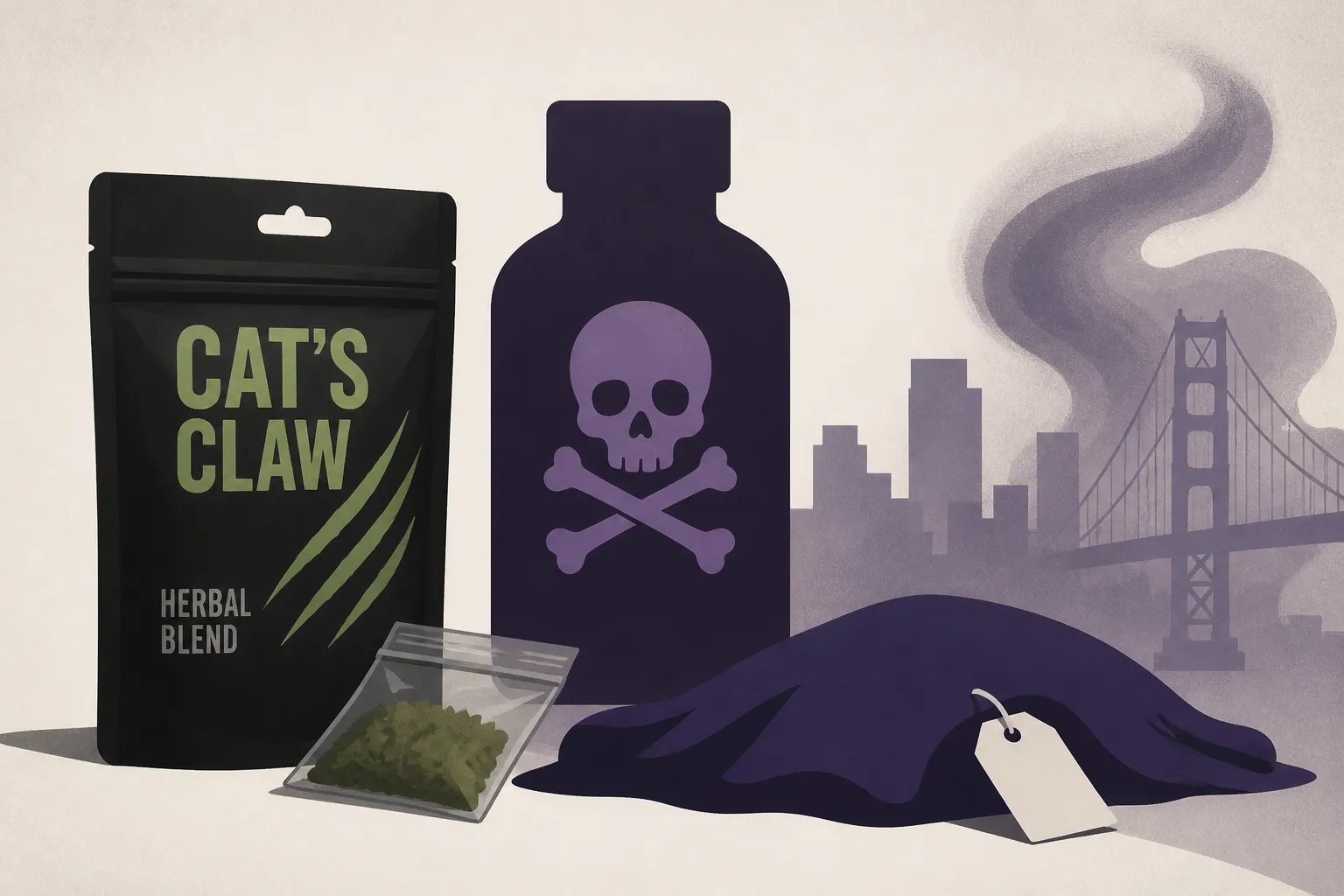 SF reports first death tied to 'cat's claw' opioid sold at smoke shops
