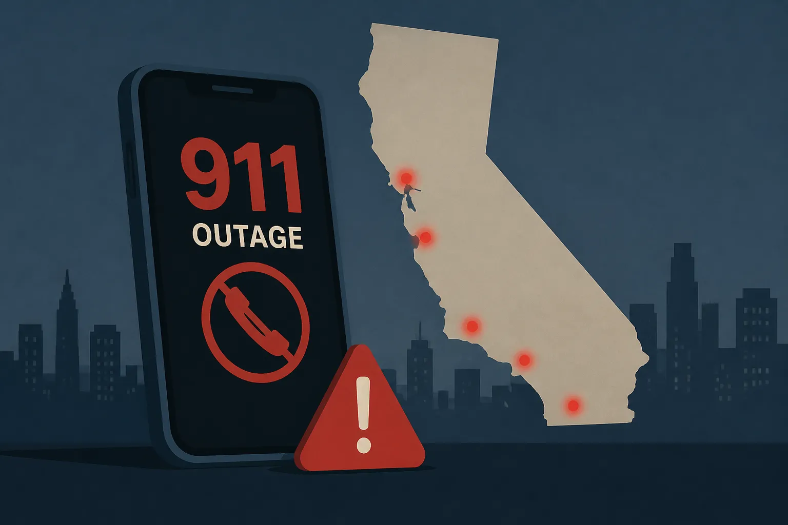 911 Outages Hit Multiple Cities in California