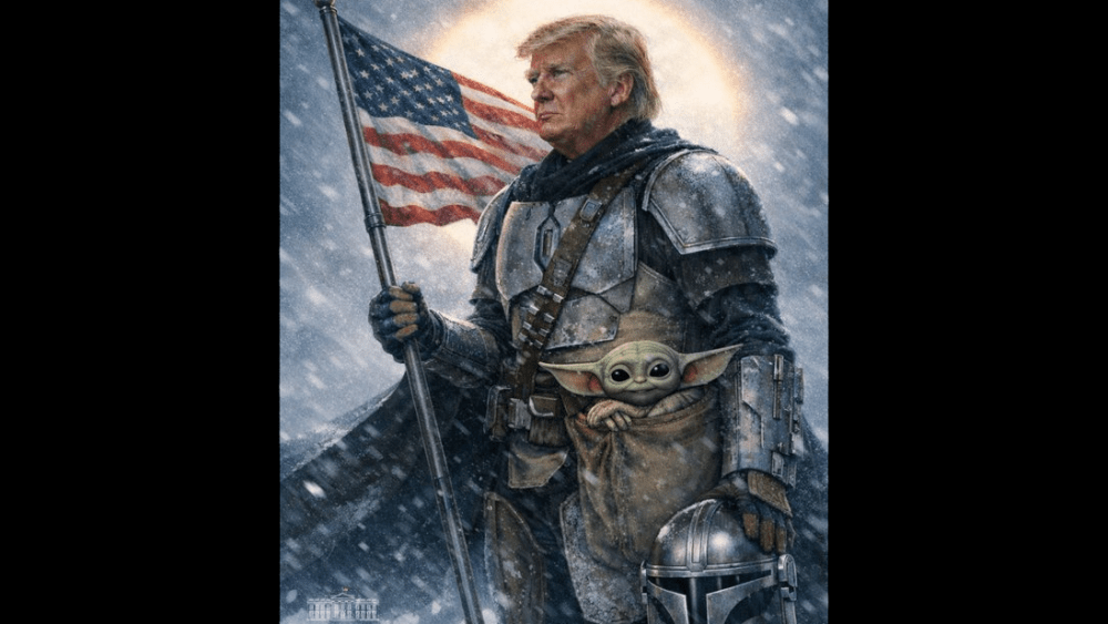 White House Posts Image of Trump as the Mandalorian to Celebrate Star Wars Day